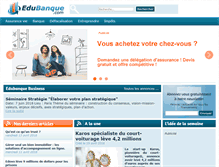 Tablet Screenshot of edubanque.com